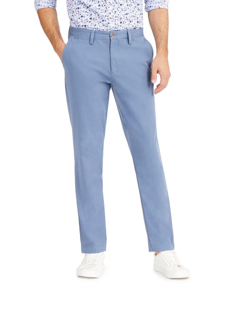 Club Room Men's Sky Blue Chinos - Straight Fit